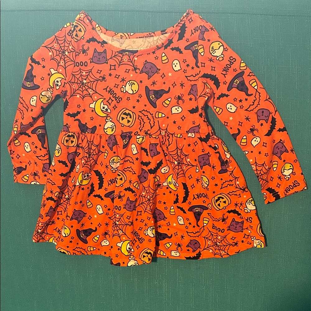 The Children's Place Halloween Costume Dress - Orange and Black